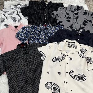 👛 Bundle of 8 Men’s Short Sleeve Button Up Shirts